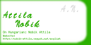 attila nobik business card